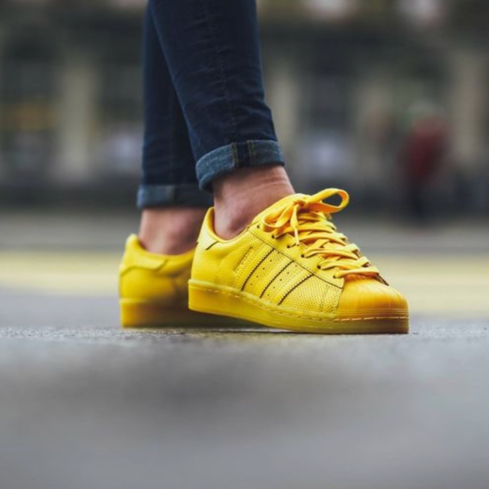 Yellow Adidas Original Superstar